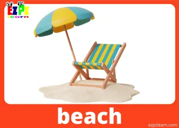 Summer and Beach Flashcards. Free PDF Download